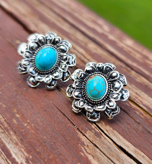 Western Flower studs