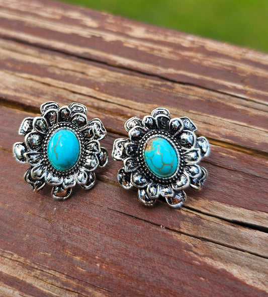 Western Flower studs